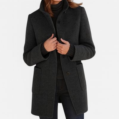LARA| Cappotto da donna con collo alto